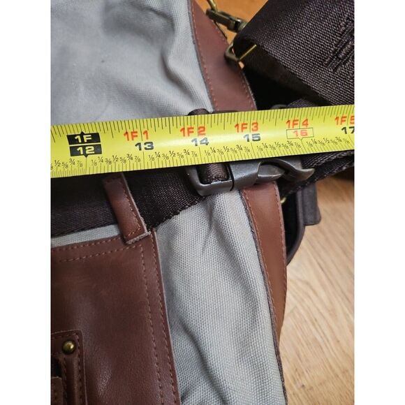 ANVÄNDA Stockholm A GREAT FREAKIN' BAG  Gray Brown Shoulder Straps Pockets - Picture 13 of 13